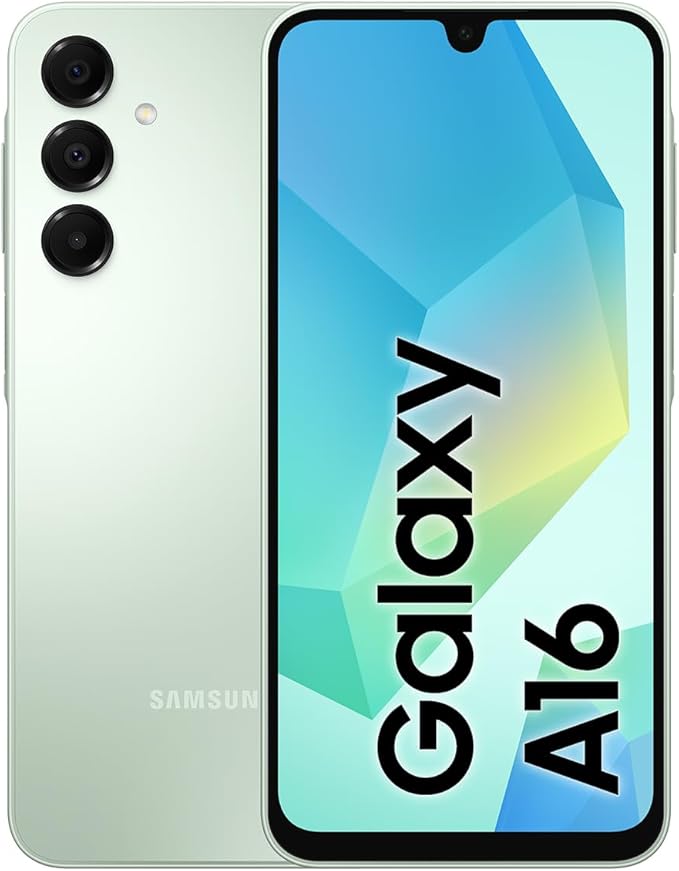 Samsung Galaxy A16, Android Smartphone, Dual SIM Mobile Phone, 4GB RAM, 128GB Storage, Light Green (KSA Version)